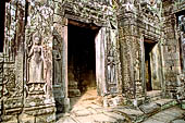 Angkor Thom - Bayon temple, bas-reliefs of the second enclosure eastern gallery northern part 